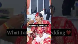 What I ate on my Wedding ❤️ #shorts #whatieatonmywedding #shadikakhana #whatieatinaday