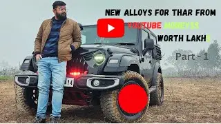 Transforming My Thar: Upgrading Alloys with YouTube Money! #thewheelclub #thar #tharalloywheels
