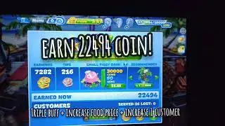 Cooking fever - i earn 22494 COIN after using the NEW BUFF (23 JUNE 2023 COOKING FEVER NEW UPDATE)