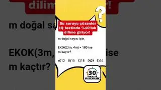 Ekok'da tek kural; ortak olan &ccedil;arpanları 1 defa alarak b&uuml;t&uuml;n &ccedil;arpanları &ccedil;arpmaktır. ✔️#matematik