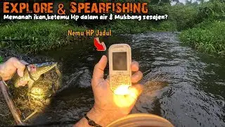 EXPLORE & SPEARFISHING | Nemu HP dalam Air saat berpetualang memanah ikan dan Mukbang Sesajen 😱😱😱