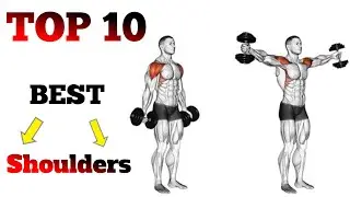 Top 10 Dumbbell Shoulder Exercises for Massive Size & Strength 💪 #shoulder #fitness #gym #workout 