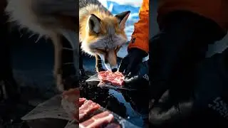 🐺 Arctic Fox Meets Humans for the First Time &ndash; Heartwarming Arctic Journey ❄️