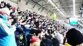 Legia Warsaw and Den Haag together at match Den Haag vs Twente 24.02.2017