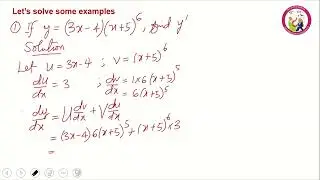 Rules of Differentiation 2 - Product Rule