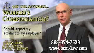 Should I Report Accident to Employer? Kansas City Workers' Compensation Lawyer  Brian T. Meyers