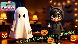 Halloween Party Time - sing and dance with cute ghost - great not scary kids music