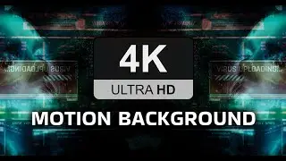 [4K] Background Video | Virus Uploading Visual | DJ VISUALS 2025