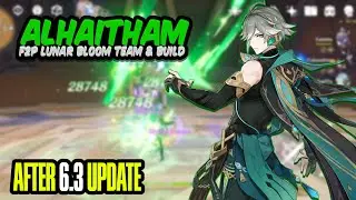 F2P Alhaitham Lunar Charged Bloom Team & Build | Genshin Impact 6.3