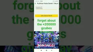 GUYS forget about the +200000 gcubes giveaway