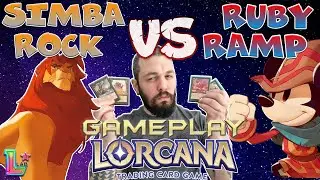 LORCANA GAMEPLAY- SIMBA ROCK VS RUBY RAMP #ita #lorcana #gameplay #tcg #channel #italia #news