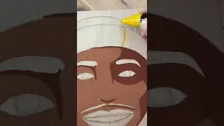 Drawing LeBron James king of LA with Posca markers #posca #shorts #nba
