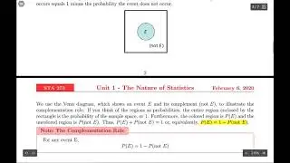 STA 270 - 1.14 - Rules of Probability