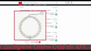 Schn&auml;ppchen des Tages 08.02.24 - Thomas Sabo X0225-082-14 Damen Charm-Armband S&uuml;&szlig;wasser Zuchtperle
