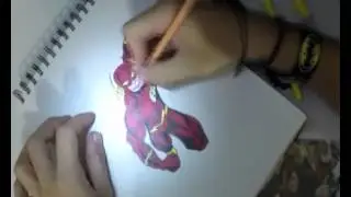 Dibujando a Flash Justice League