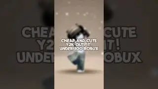 cheap and cute y2k outfit idea! (under 100 robux) #shorts #roblox