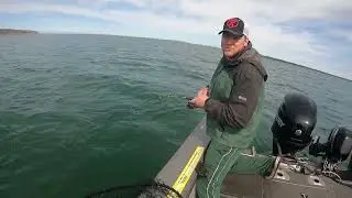 Ice Rod Lake Trout on Open Water