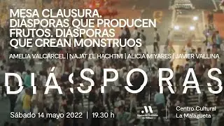 Mesa de clausura Diásporas. Amelia Valcárcel, Najat el Hachtmi, Alicia Miyares, Javier Vallina
