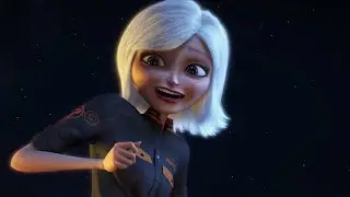 Monsters vs Aliens Halloween Pumpkins but only Ginormica | Phone Resolution