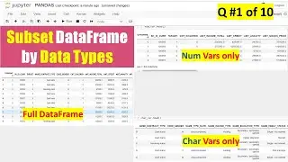 Subset DataFrame by Data Types | Python Interview Questions for Data Science Role - 1 of Top 10