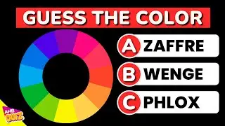 COLOR QUIZ: Guess The COLOR (Hard Level) - AHB Quiz Trivia