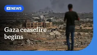 Gaza ceasefire begins as Israel starts withdrawing IDF soldiers | ABC NEWS