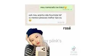 BLACKPINK MEMES BR #32 - BLACKPINK REAGINDO A MENSAGEM