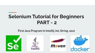 Part 2 | First Java Program in Intellij | Int | String |  System Out |