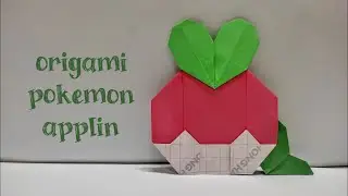 Origami Pokemon Applin Easy - How To Make A Paper Pokemon Applin Easy - Origami Instructions