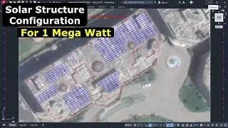 Solar Structure Configuration | AutoCAD PV Layout & Panel Placement Design | PV Panel Placement