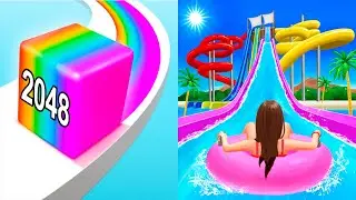 Jelly Run 2048 VS Aqua Hillsio - All Levels SpeedRun Gameplay Android iOS Ep1