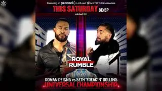 Roman Reigns vs. Seth Rollins - WWE Royal Rumble 2022 (Official  Moving Match Card)