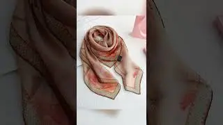 Silk Square Scarf - Xiangyunsha Plant-Dyed #fashion #fashionaccessories #ootd