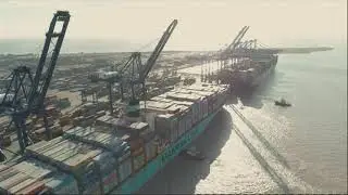 Felixstowe Harbour drone aerial film