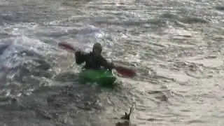 Jamie at  Loch Seaforth wave