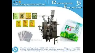 Automatic tea bag packing machine, tea bag with thread and tag packaging machine