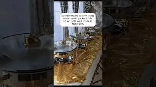 Buffet Server Warmer #buffet #set #stainlesssteel #food #warmer #glass #lid