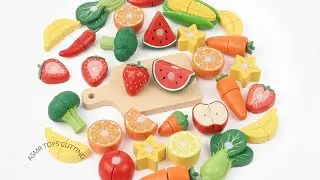 8 Menits Satisfying Video ASMR | Cutting Plastic Fruits & Vegetables  Peanuts & Chilli