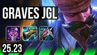 GRAVES vs AMBESSA (JGL) | Penta, 21/2/8, 7 solo kills, Legendary | KR Master | 25.23