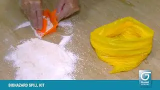 Biohazard spill kit uses