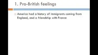 WWI Reason 1-Pro British Feelings