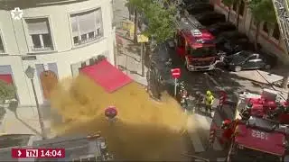 NUEVE BOMBEROS HERIDOS, DOS EN ESTADO GRAVE TRAS UN INCENDIO EN UN RESTAURANTE DE CHAMBER&Iacute; - MADRID