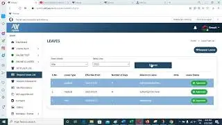 SRMS - How to Teachers Request for leave application and admin approved the application
