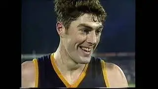 Adelaide Crows Sean Tasker interview vs Sydney round 15, 1992 AFL