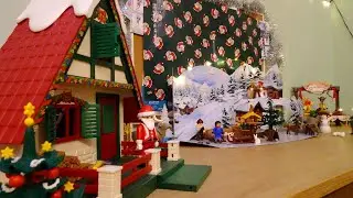 🎅ma VILLE PLAYMOBIL pour NOËL 🏡 | DIORAMA VILLAGE DE NOËL! 😄