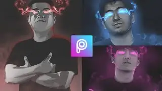 PICSART TUTORIAL GLOWING EYE/SMOKE EFFECT || deegeeTV
