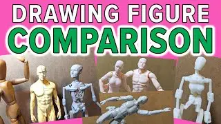 Drawing Mannequin Figures Comparison - Body Kun, Figma, Armature Nine, Anatomy Figure