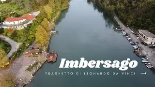 Imbersago traghetto Leonardo Da Vinci drone