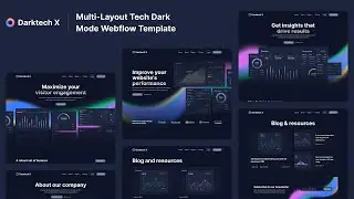 Darktech X - Dark Mode Webflow Template | BRIX Templates