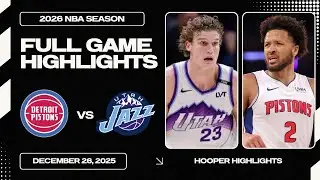 Detroit Pistons vs Utah Jazz Full Game Highlights | Dec 26 | 2026 NBA Season